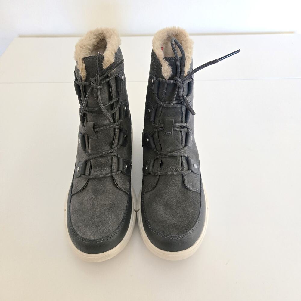 Sorel Explorer Next Joan Classic Waterproof Winter Boots Grey US 10 - Picture 3 of 12
